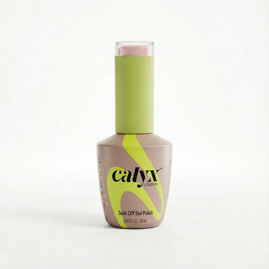 calyx london bottle pale peach uv gel polish pink cream