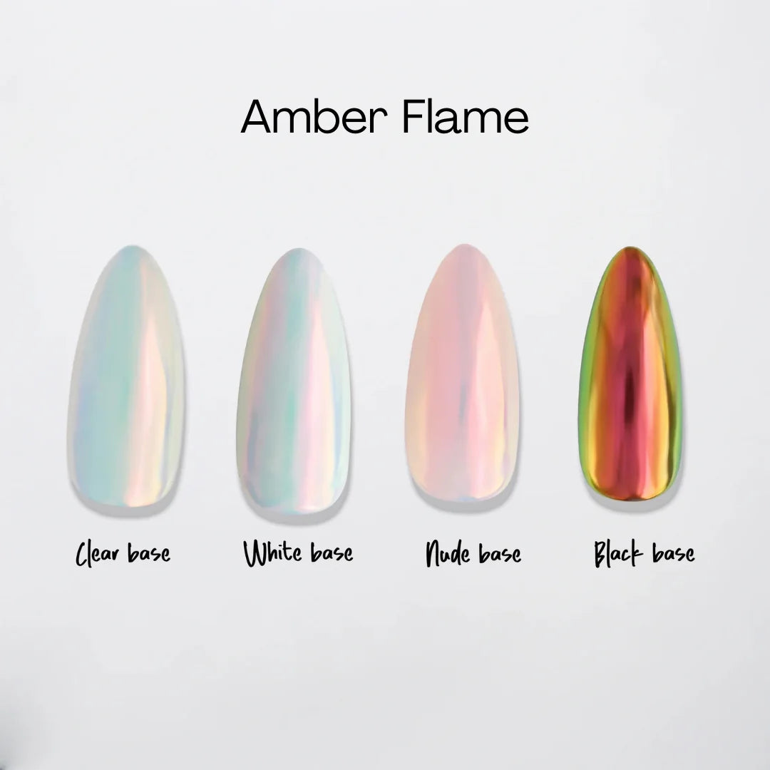 amber flame chrome powder calyx london