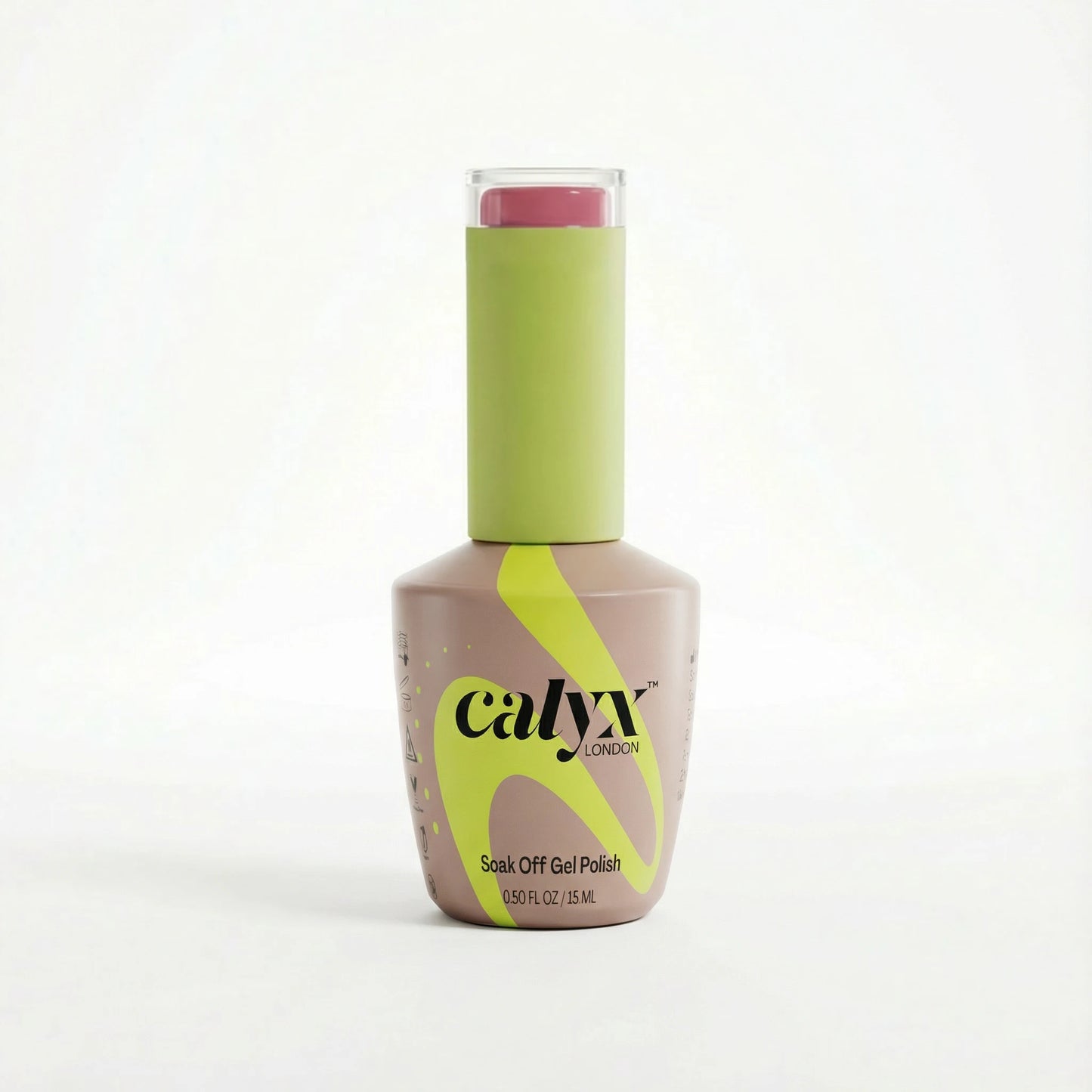 Calyx nail polish bottle berry rouge
