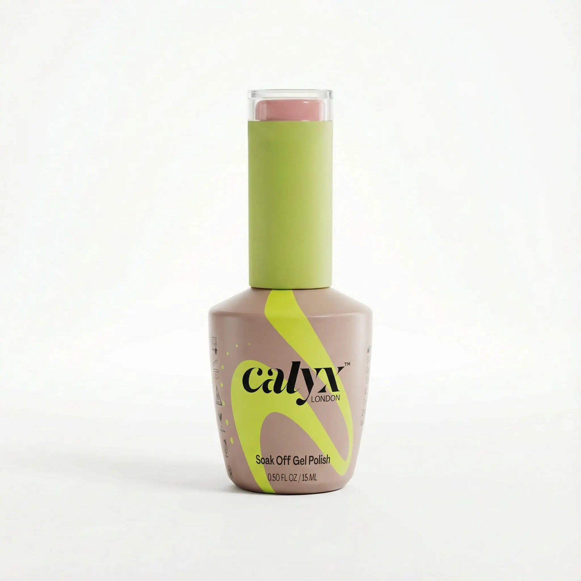Blushing Peach UV Gel Polish detail view by Calyx London