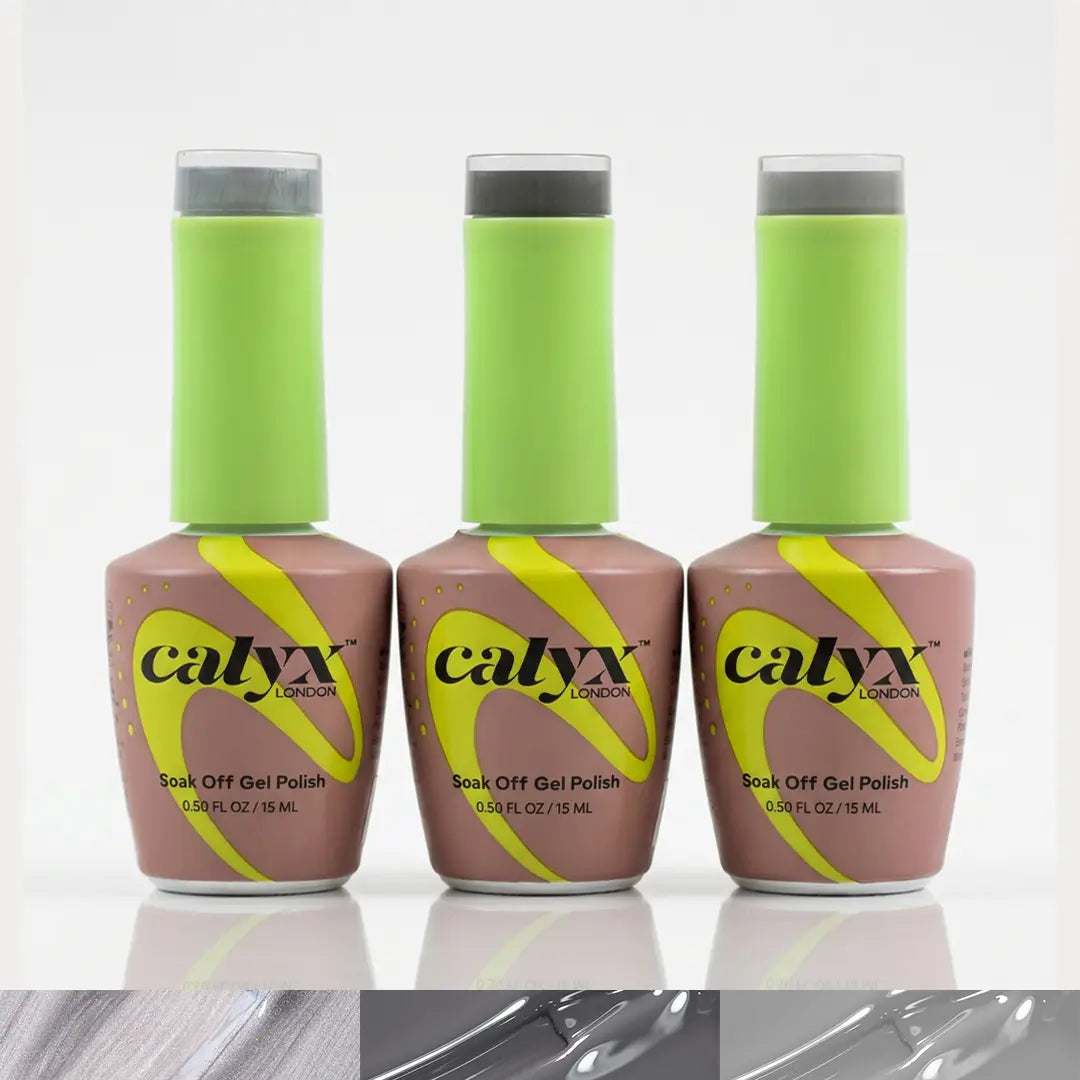 calyx london cityscape grey polish