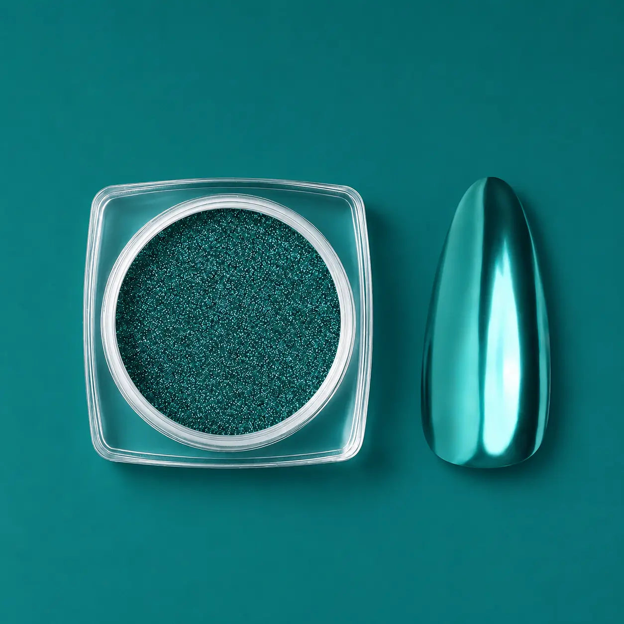 Calyx London teal chrome powder 