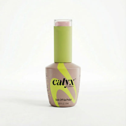 calyx london bottle pale peach uv gel polish pink cream 