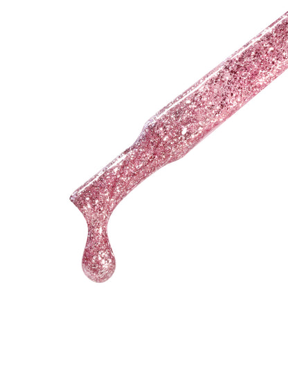 pink sugar calyx london glitter gel polish 