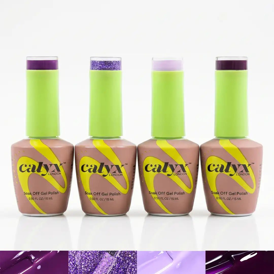 calyx london potions bundle purple gel polish 