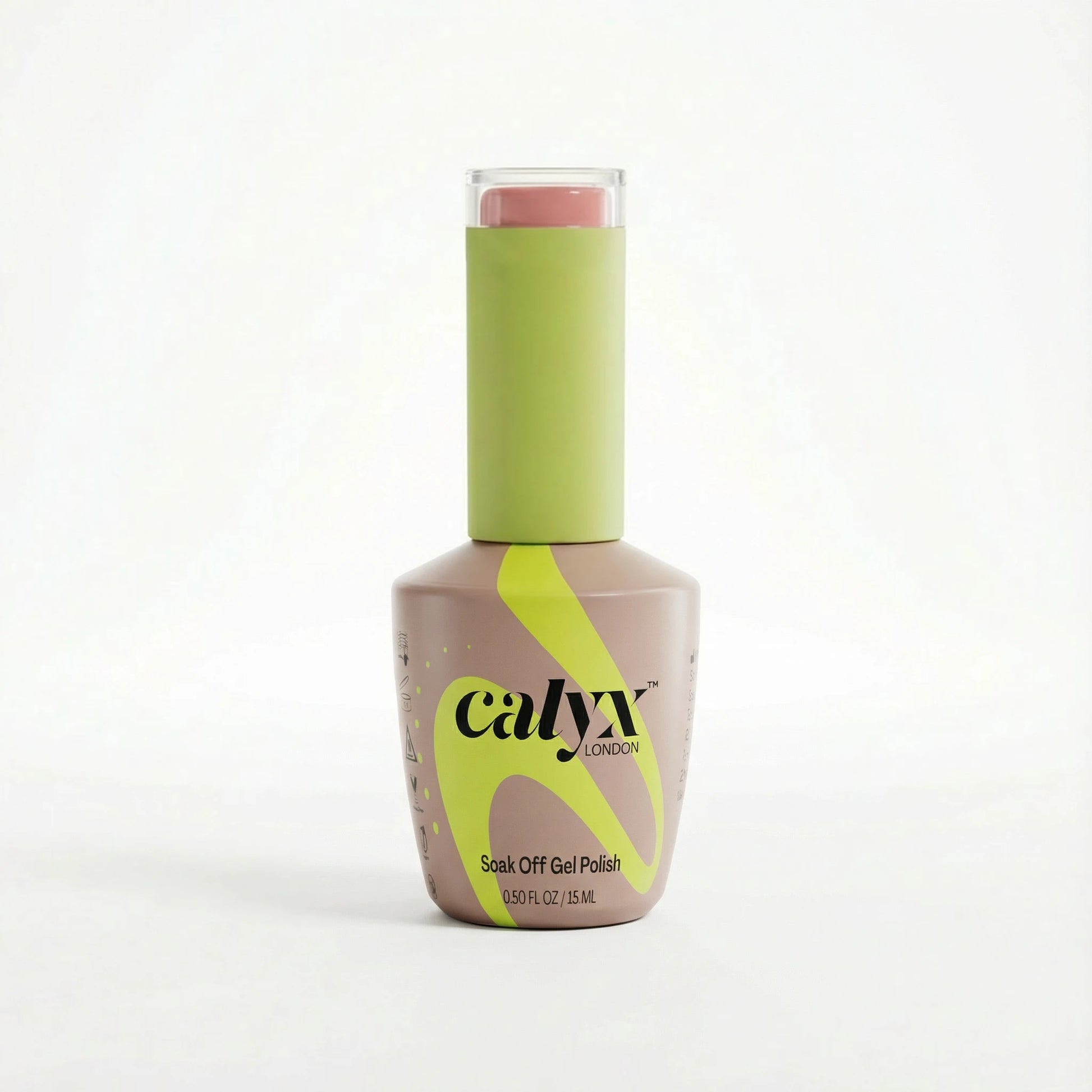 calyx london sorbet pink gel polish 