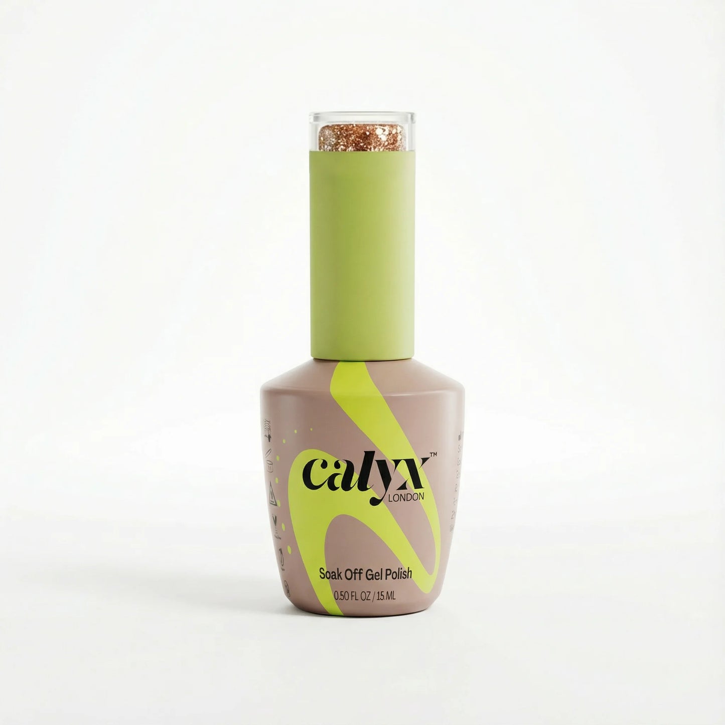 calyx london sunburst gold glitter 