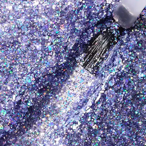 calyx london violet eclipse uv glitter gel polish 