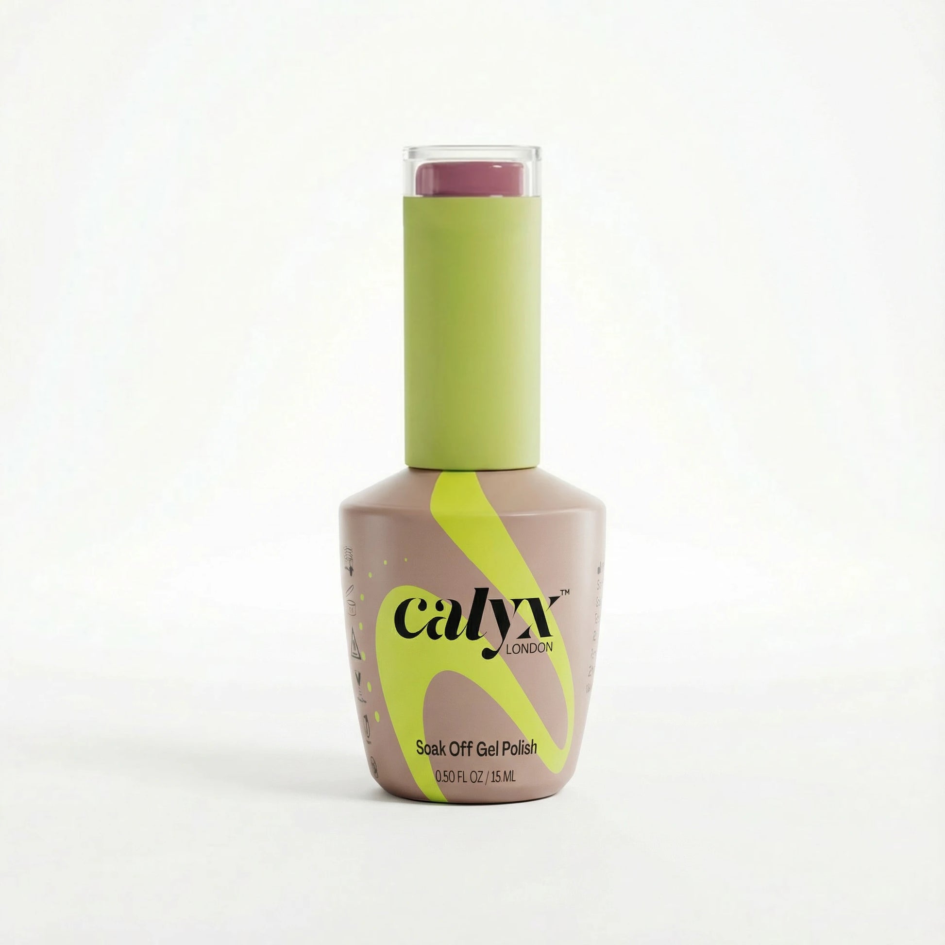 calyx london antique blush bottle gel polish 