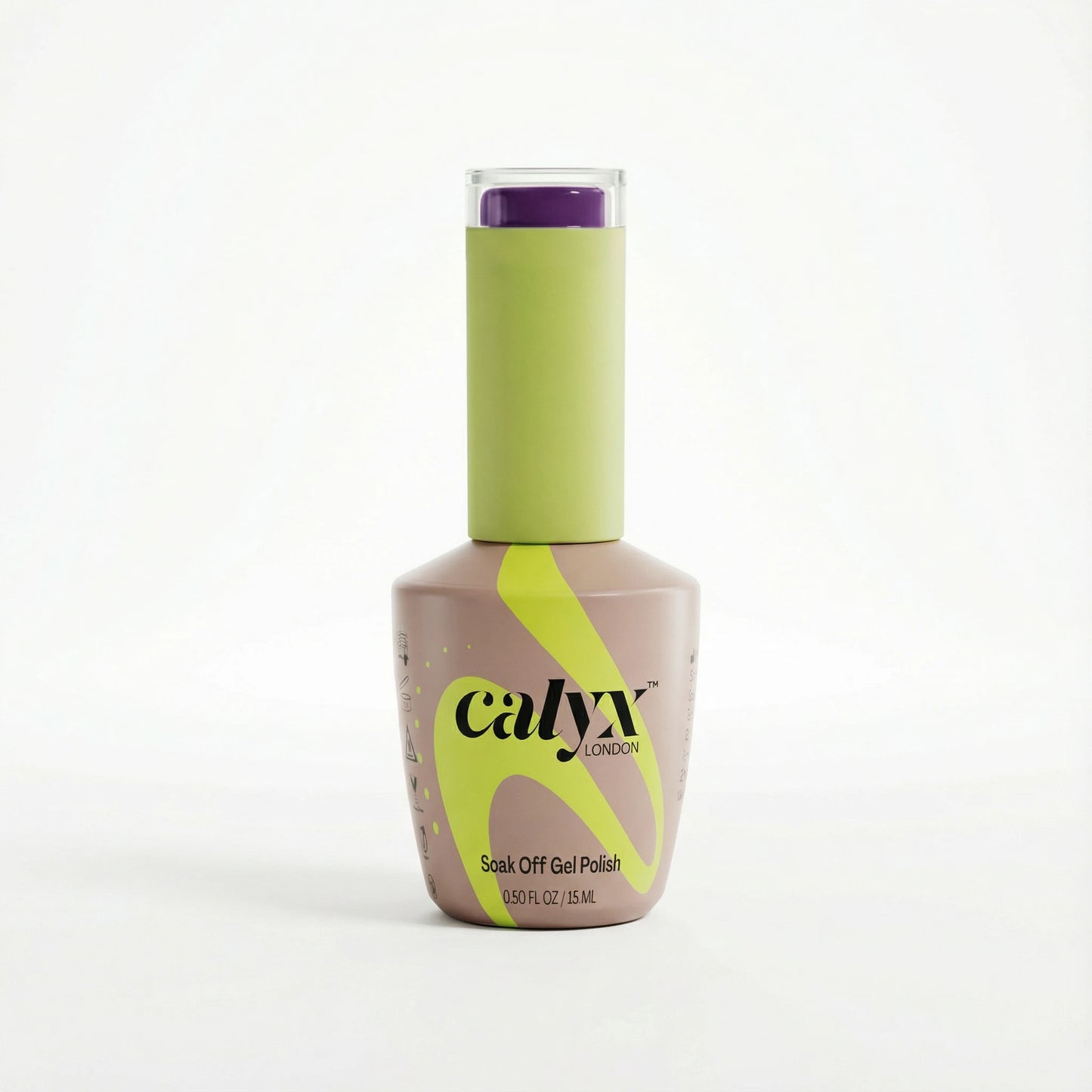 calyx london dark mauve purple gel polish 