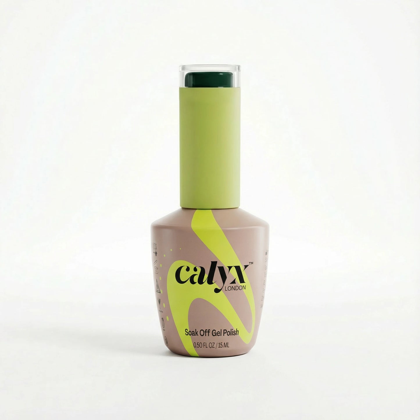 calyx london forest charm green gel polish