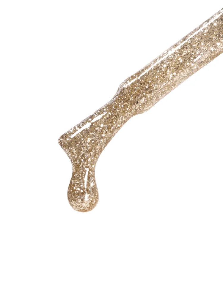 Gold Fever UV Gel Polish detail view by Calyx London