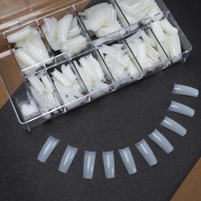 Half Cover Tips Natural professional nail product by Calyx London