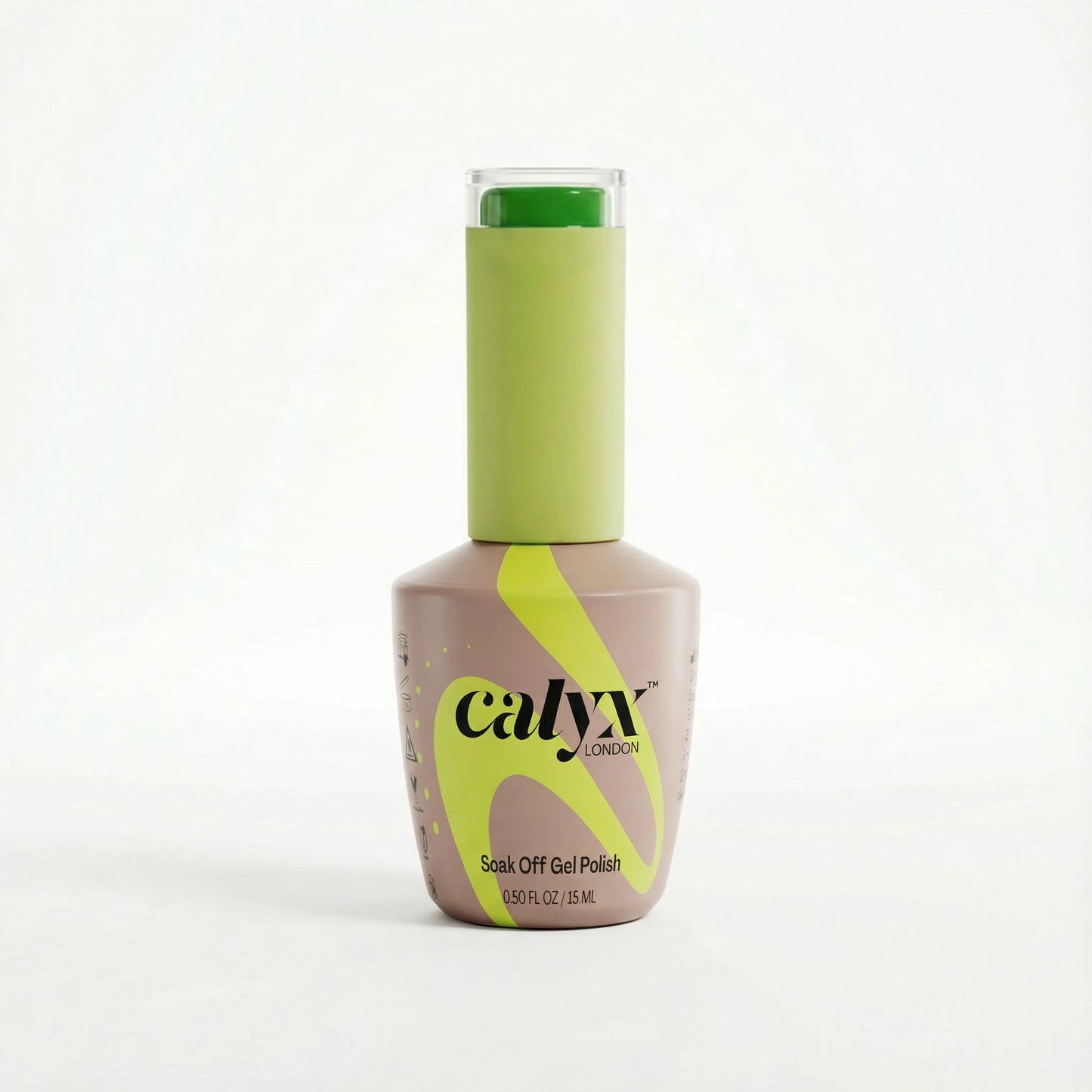 calyx london mystical forest green gel polish