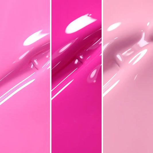calyx london pink shades gel polish 