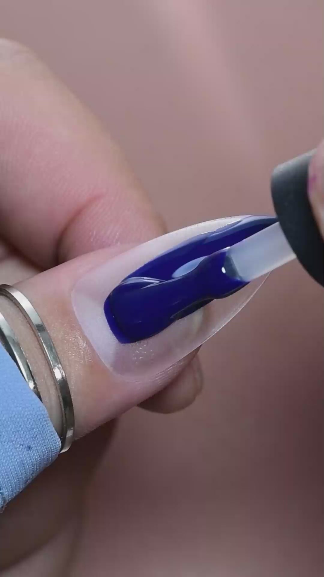 calyx london old blue jeans gel polish blue