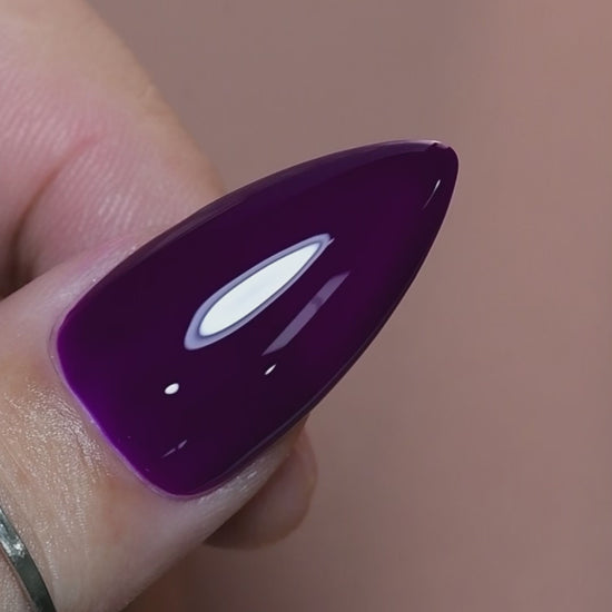 calyx london aubergine gel polish purple
