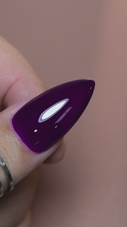 calyx london aubergine gel polish purple