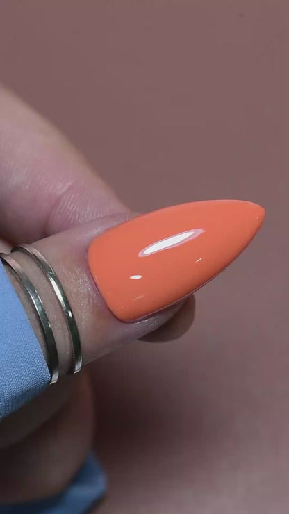 calyx london apricot glow gel polish