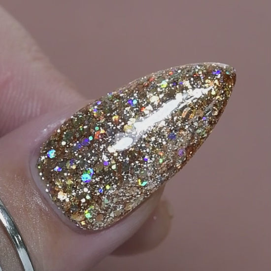 calyx london chardonnay gel polish glitter