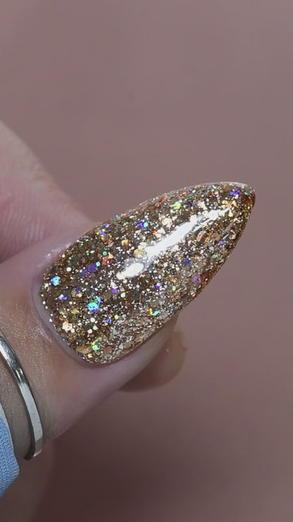 calyx london chardonnay gel polish glitter