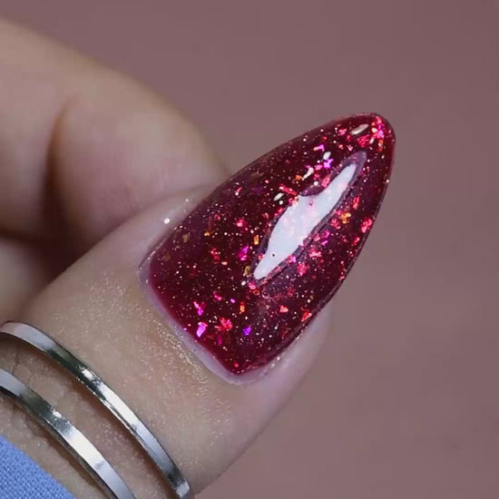calyx london uv gel polish scarlett confetti