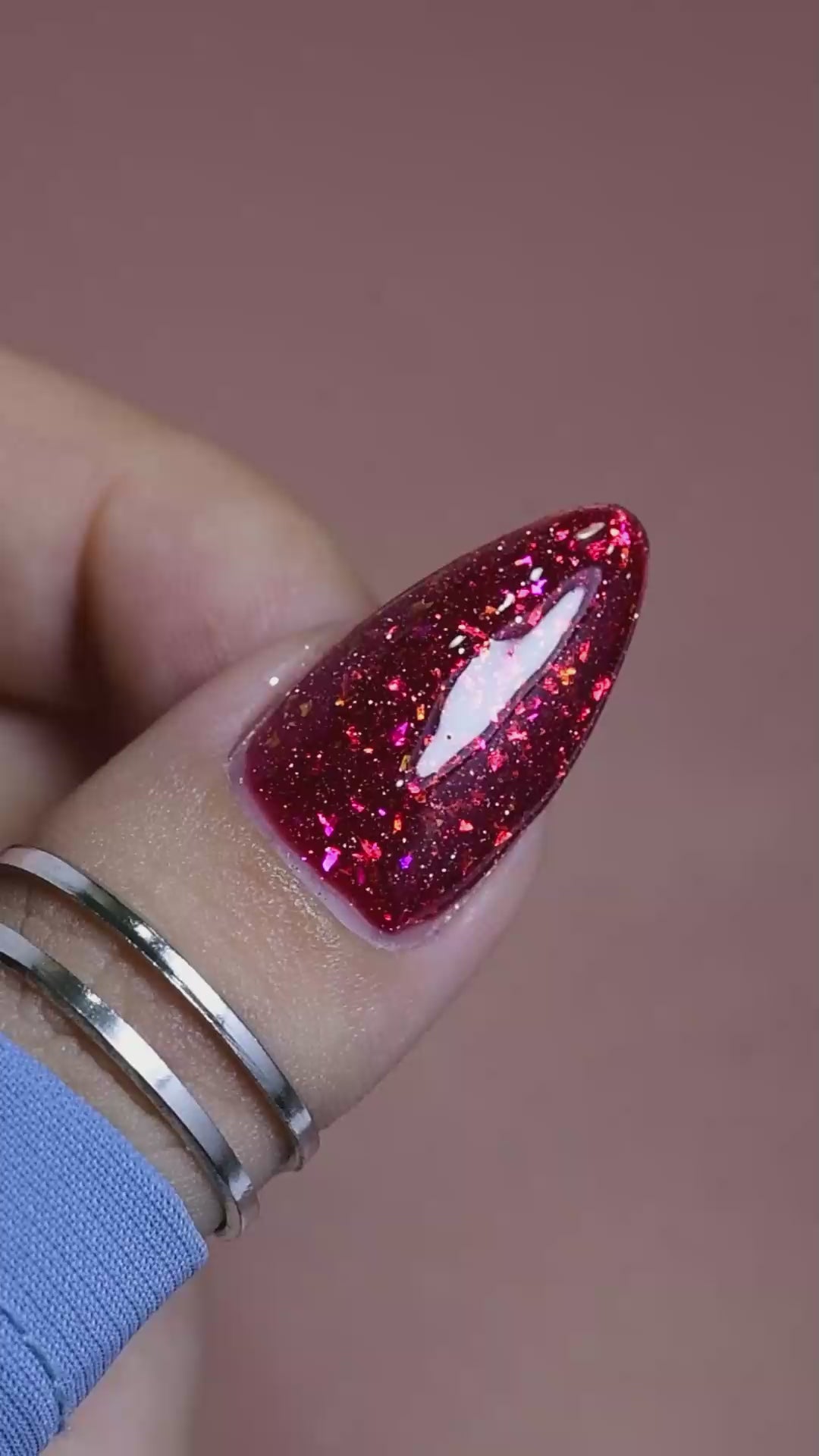 calyx london uv gel polish scarlett confetti