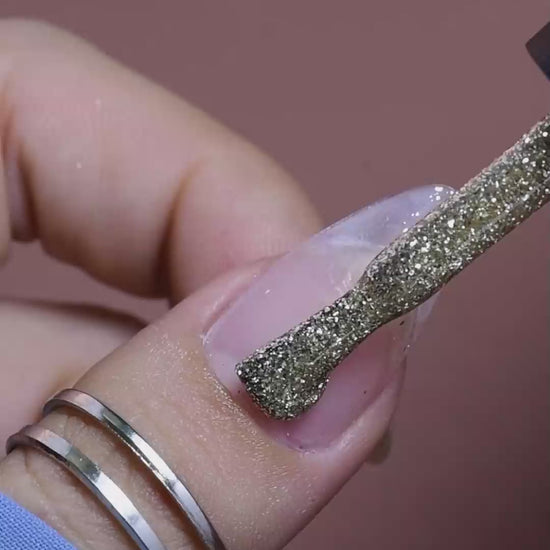 calyx london gold fever gel polish glitter