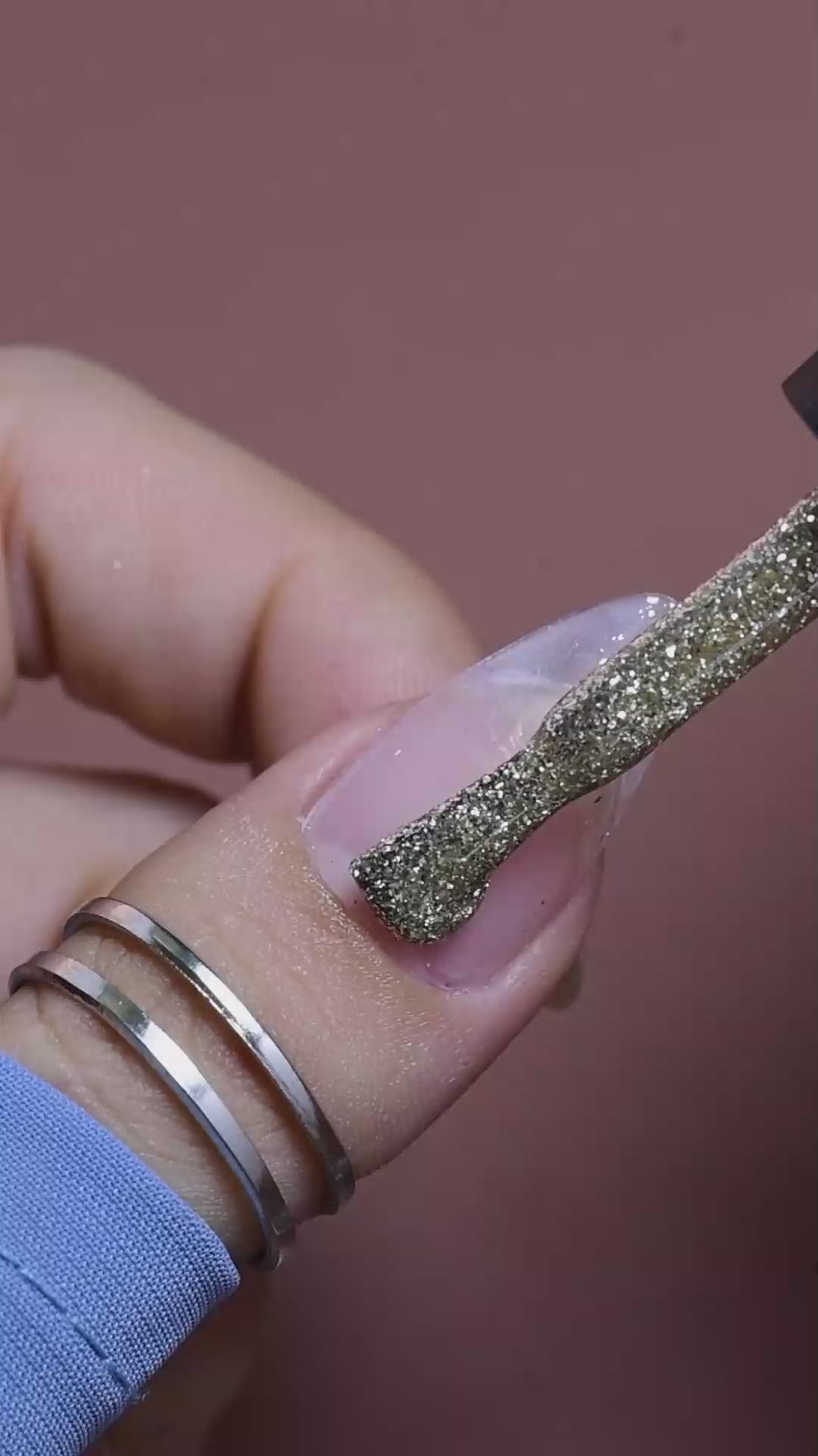 calyx london gold fever gel polish glitter
