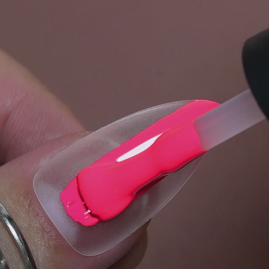 calyx london red hot uv gel polish pink