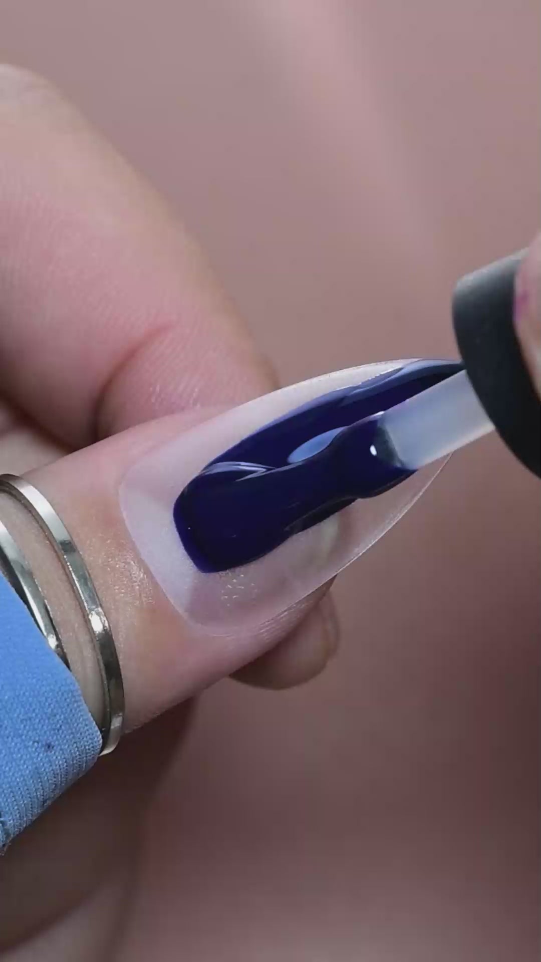calyx london frozen lake gel polish blue