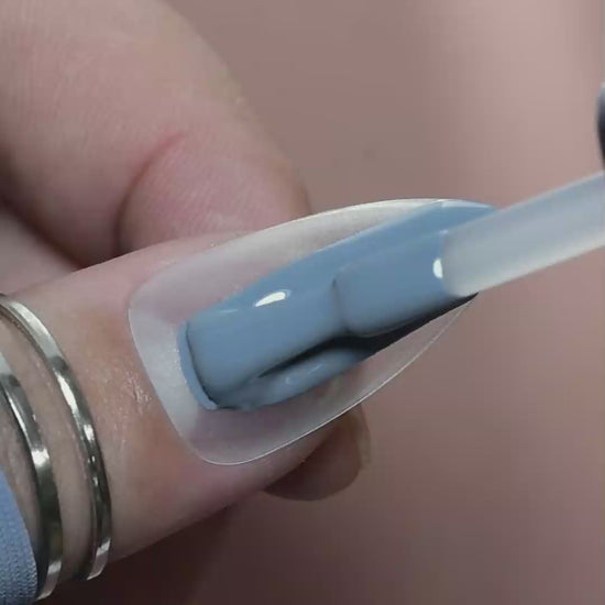 steel blue gel polish 