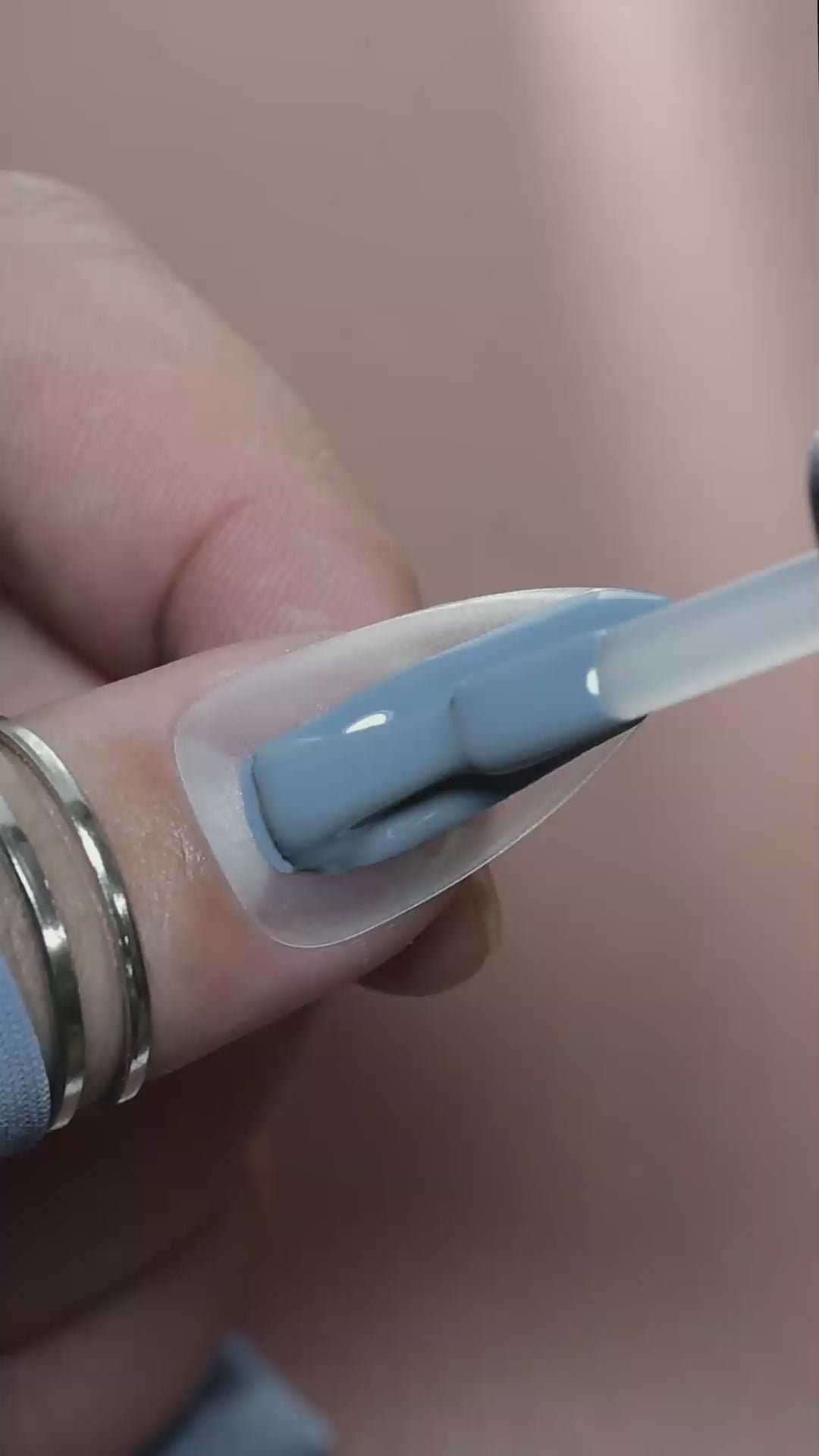 steel blue gel polish 
