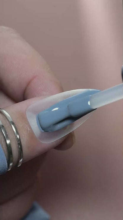 steel blue gel polish 