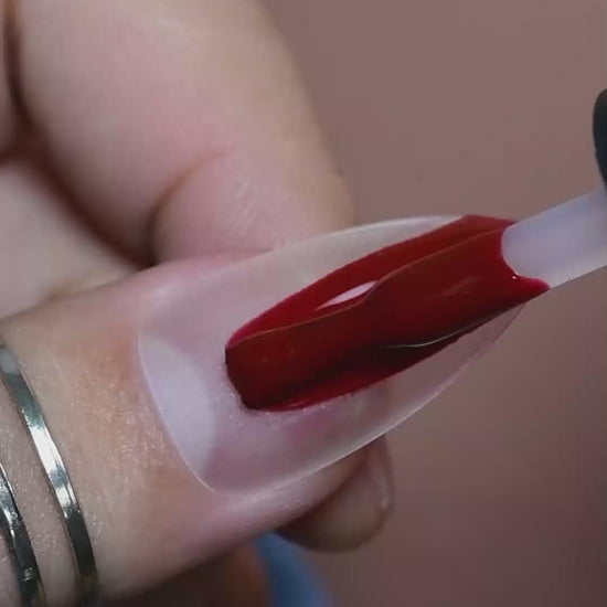 calyx london ox blood gel polish red 