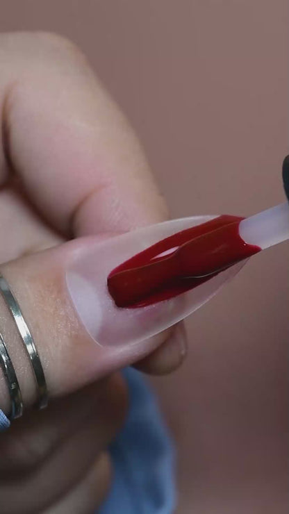 calyx london ox blood gel polish red 