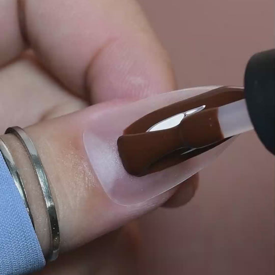 calyx london dark chocolate gel polish brown