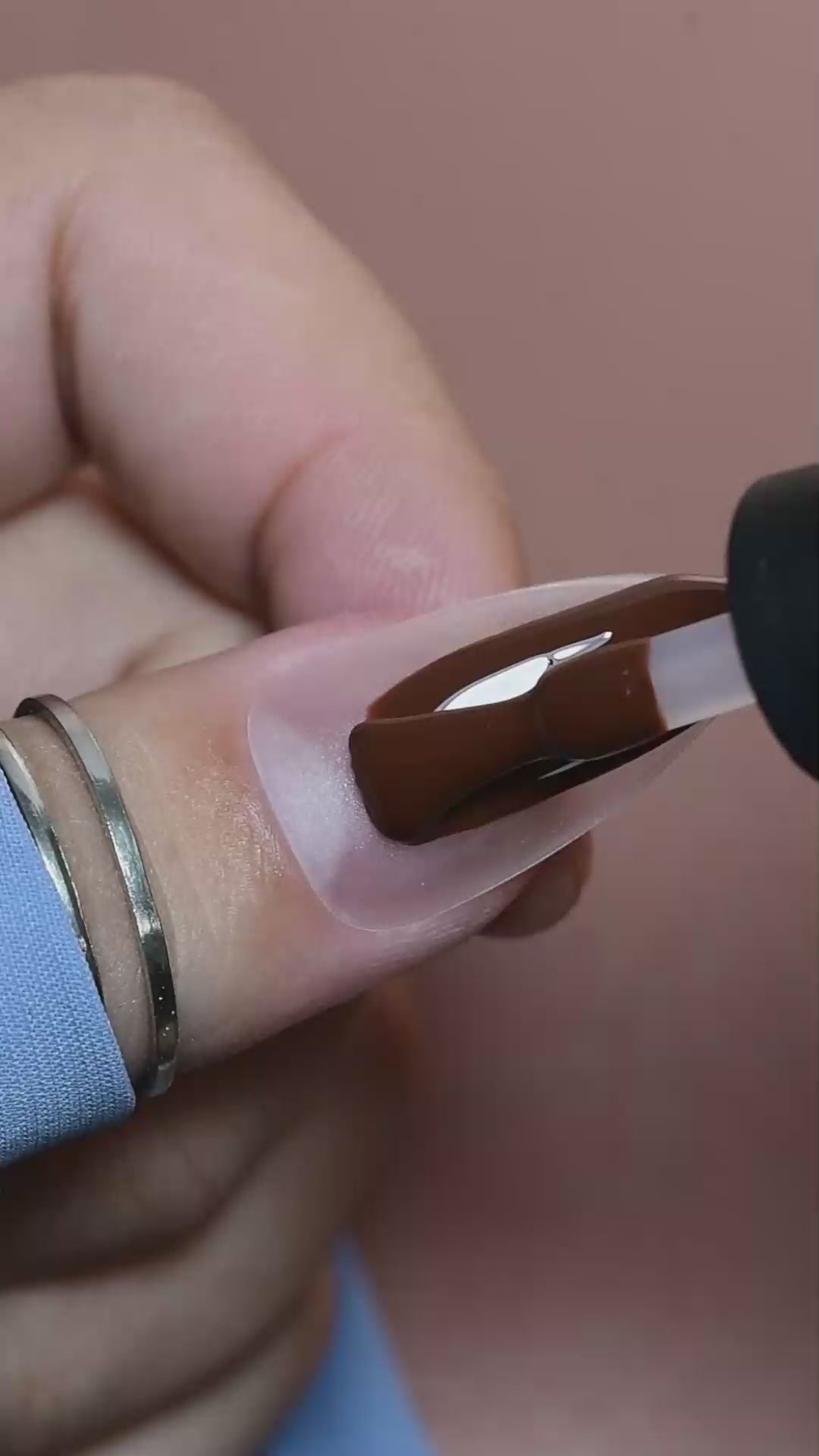 calyx london dark chocolate gel polish brown