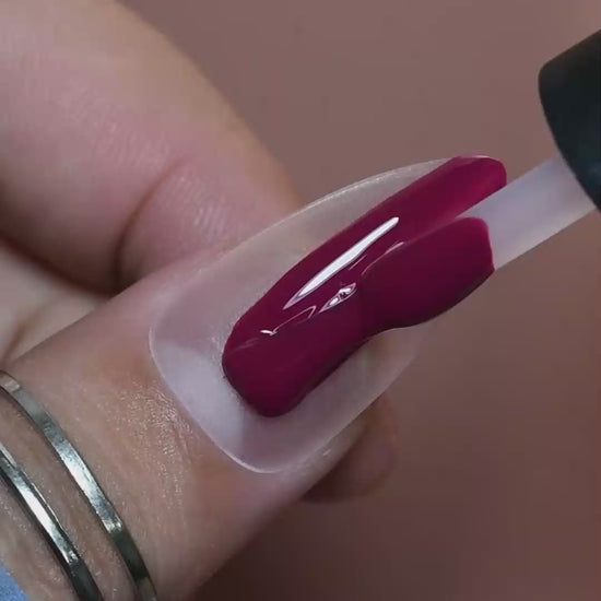 calyx london cherry cola gel polish red