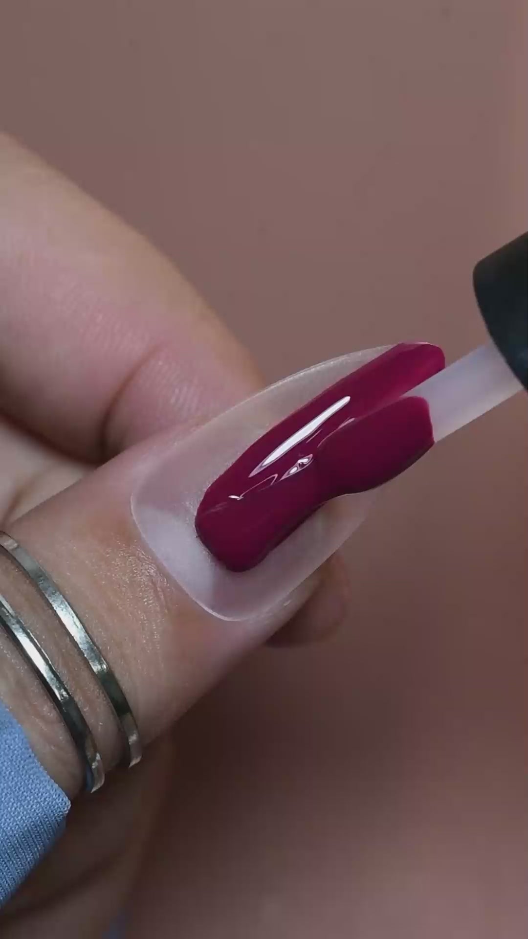 calyx london cherry cola gel polish red