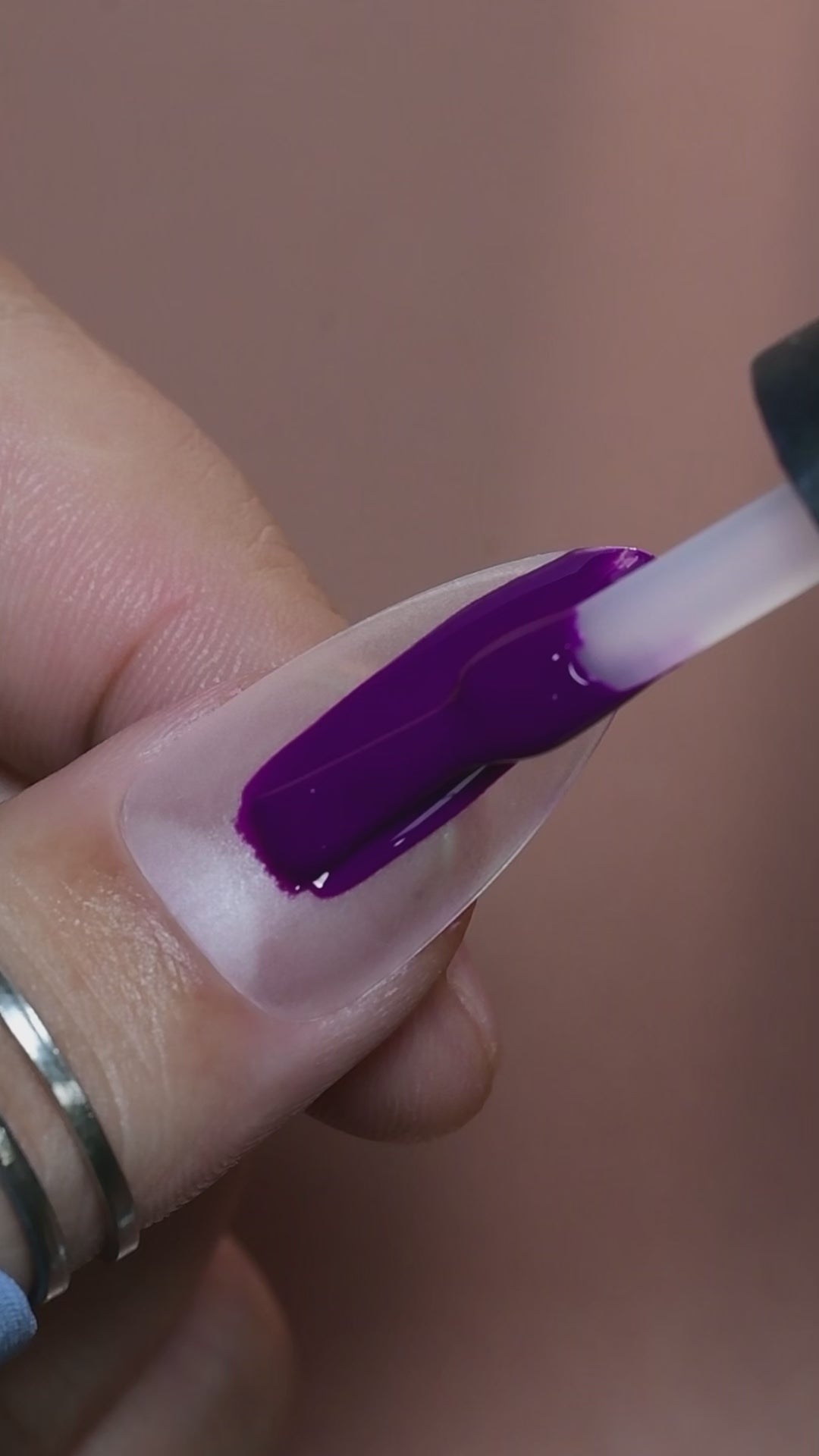 calyx london midnight crush uv gel polish purple