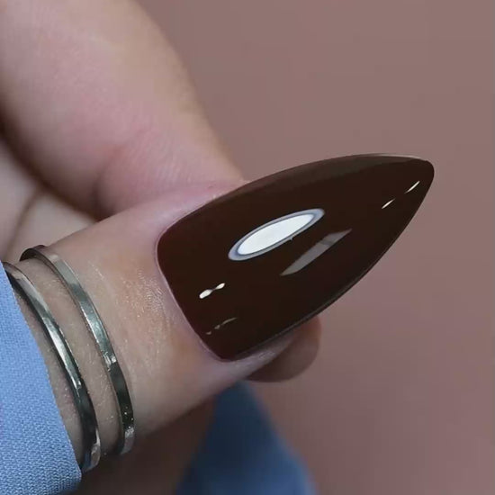 calyx london UV gel polish smoky mocha