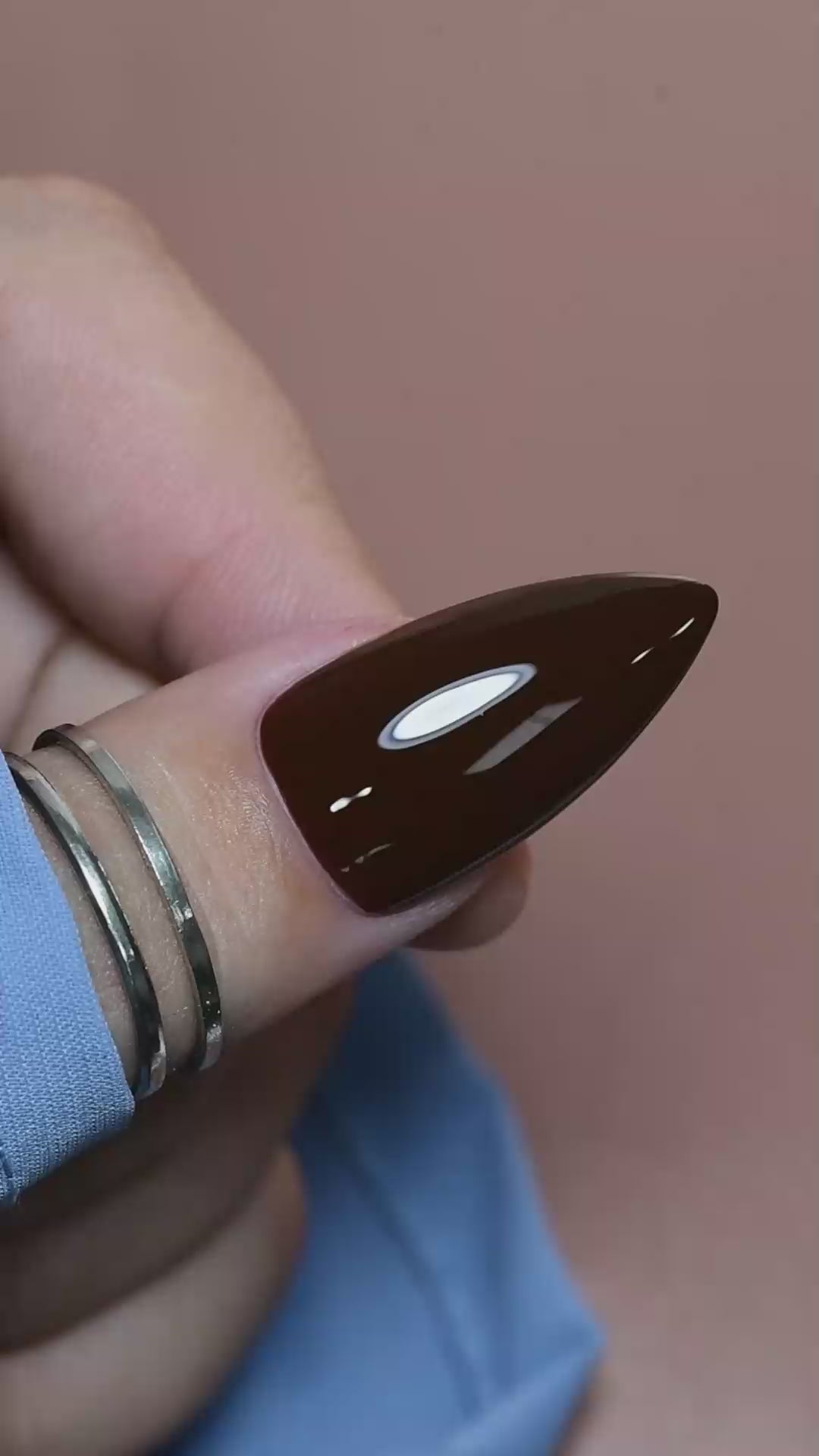 calyx london UV gel polish smoky mocha
