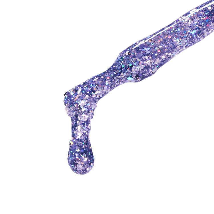 calyx london violet eclipse uv glitter gel polish 