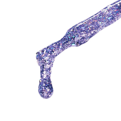 calyx london violet eclipse uv glitter gel polish 